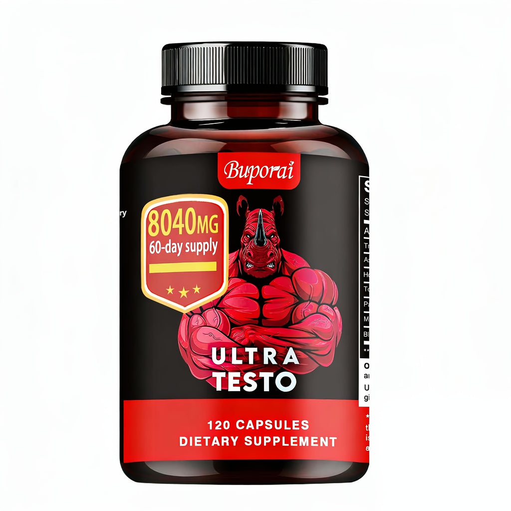 Ultra Testo - with Ashwagandha, Tongkat Ali, Maca Root, Supports Men'S Health, Supplement - 120pcs