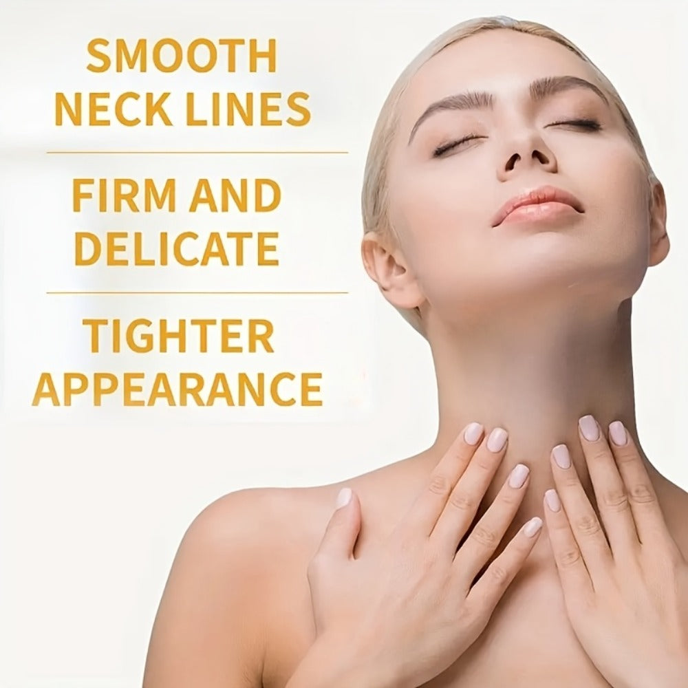 [Instant Tightens]Eye And Neck Firming Care Kits 2pcs, Containing Firming Eye Cream And Neck Care Roller Cream, Containing Small Fruit Coffee Seed Extract, Hyaluronic Acid, Perfect Gift, Gift, Fall Winter Skincare, Fast-Dry, Non-Sticky