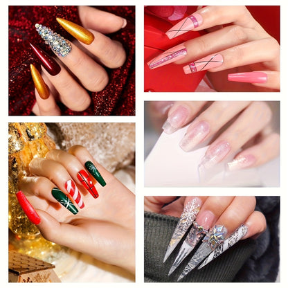 Gel Nail Polish Kit with Lamp and Grinder 35 Colors Gel Polish Set Sparkly Matte Glossy Top Coat Base Gel Rhinestone Nail Decorations Tools for DIY Beginners Home Salon