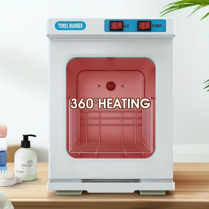 UV Hot Towel Warmer Cabinet 1.32 Gal — 2-in-1 Freestanding Professional Spa Heater, Quick Heating, UV Sterilization for Salon, Barber, Esthetician, Gym, Hotel & Home