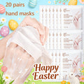 Goat Milk & Nicotinamide Hand Masks - 20 Pairs, Hypoallergenic, Moisturizing, Glycerin-Infused, Unscented, for Smooth & Soft Hands