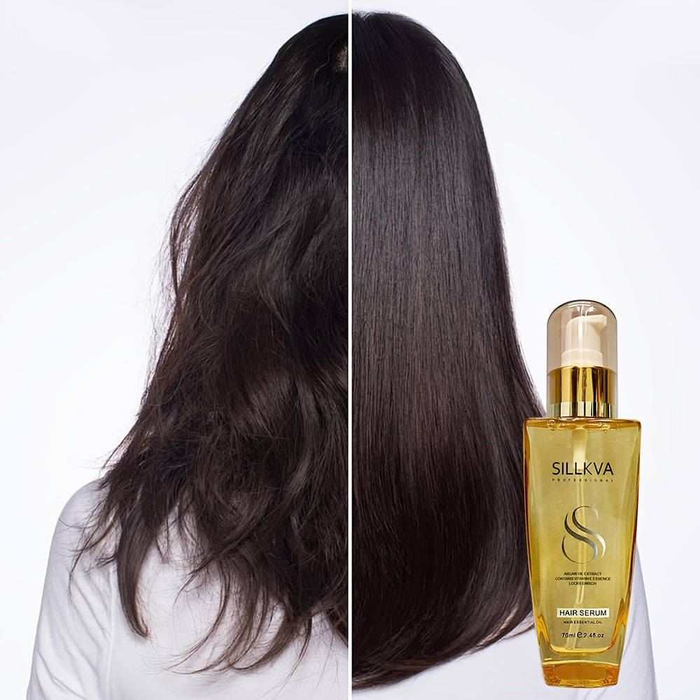SILLKVA Extra Strength Argan Oil - Deep Moisturizing Serum For Dry, Frizzy, Damaged & Coarse Hair, Contains Vitamin E Essence, Paraben & Sulfate-Free Happy Mother'S Day
