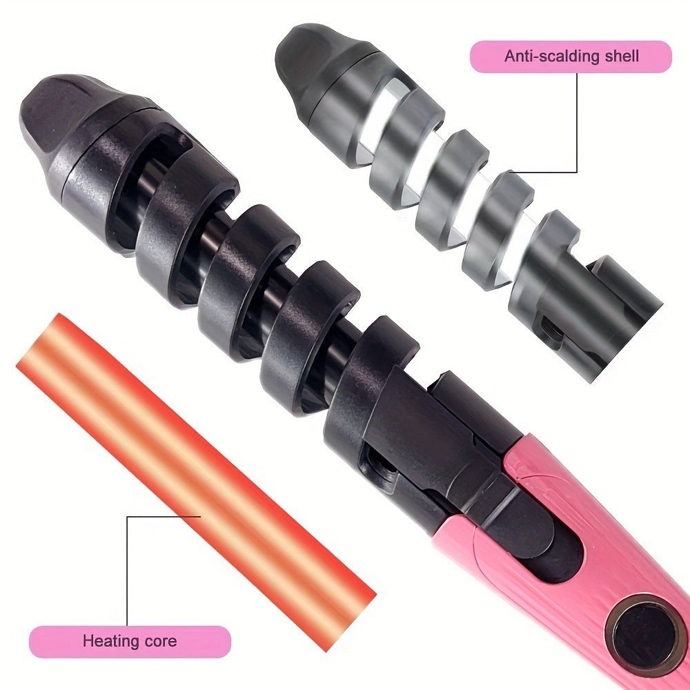 US PLUG Hair Curler Hair Curling Wand Spiral Curl Professional Hair Roller Hair Curler, Perfect Holiday Gift for Woman, Girls
