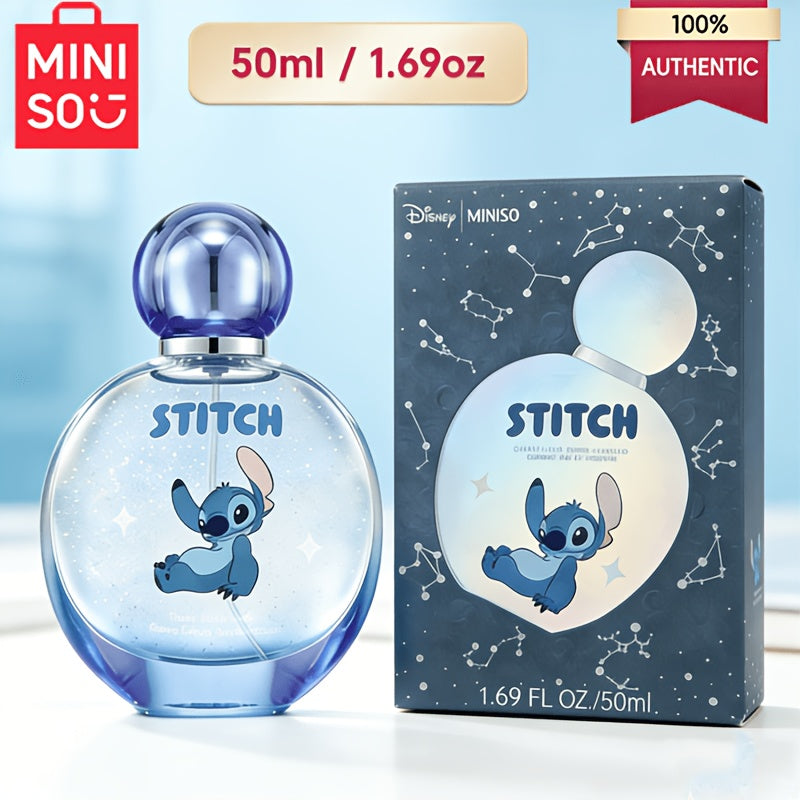 [Mother's Day] Disney Stitch and Angel Couple's Perfume Set, 1.69oz / 50ml Natural Extract Fragrance, Fresh and Sweet Floral Scent, 24-Hour Long-Lasting Fragrance, Men's and Women's Perfume, Best Women's Perfume Gift Set, Stitch Series Product, Perfect Mo