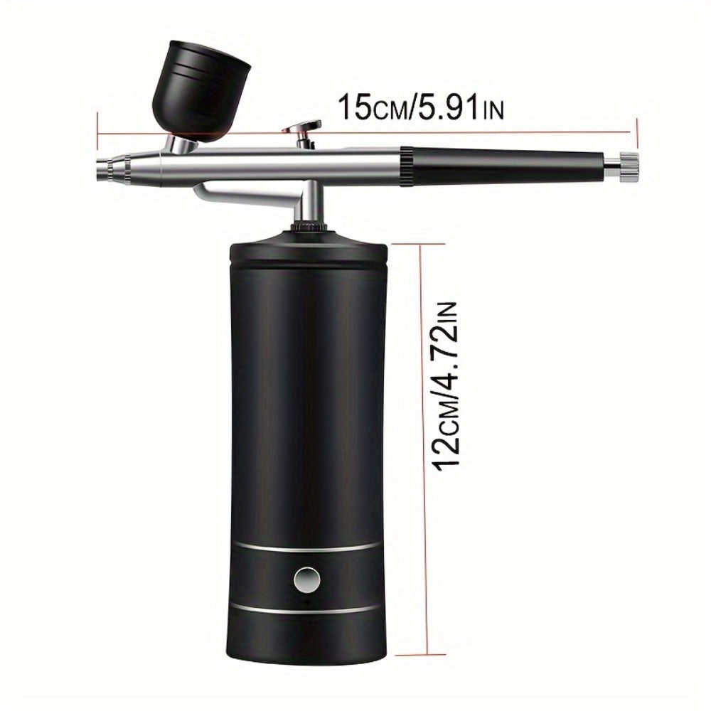 USB Rechargeable  Airbrush Kit: Portable, Versatile, And Safe Compressor for Crafts, Tattoos, Cake Decorating & More with Cleaning Kit