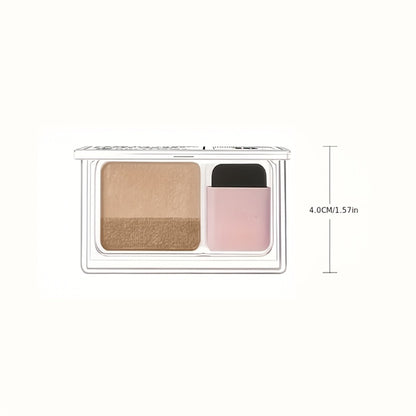Glitter Two-Tone Eyeshadow Palette 3-Pack — 5-8 Colors Matte Satin Shimmer, Blendable Waterproof Long-Lasting Eye Makeup with Brush Included