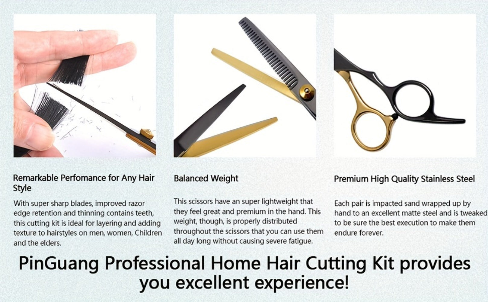 13 PCS Hair Cutting Scissors Kit, Professional Barber Shears Set With Hair Scissors Thinning Shears, Hair Cutting Shears Hair Cut Blending Salon Scissor For Men Women