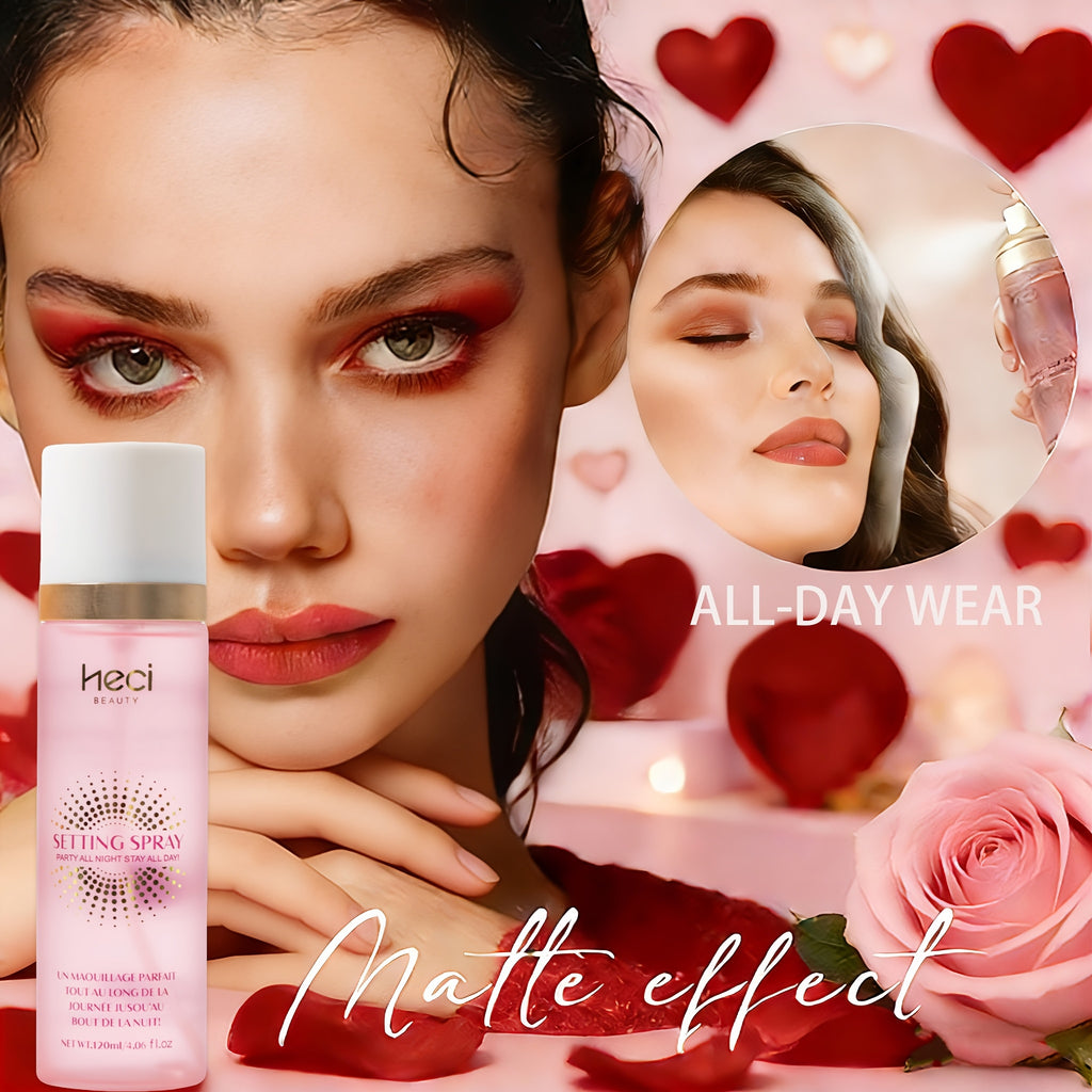 1pc Moisturizing Series Makeup Setting Spray, 3-in-1 Prime + Hydrate + Set, Long-Lasting Makeup Setting, Moisturizing Setting Spray, Waterproof And Sweat-Proof, Make The Makeup More Adherent And More Delicate, Suitable for All Skin Valentine's Day