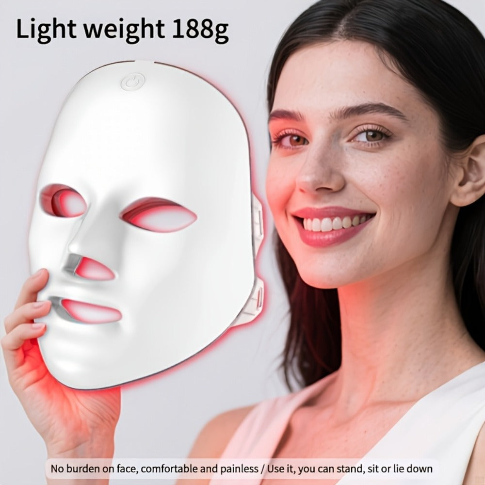 7-Color LED Facial Mask - Your All-in-one Skincare Solution. An Ideal Gift for Christmas And Romantic Valentine's Day, Perfect for Women, Girlfriends, Mothers And Colleagues.