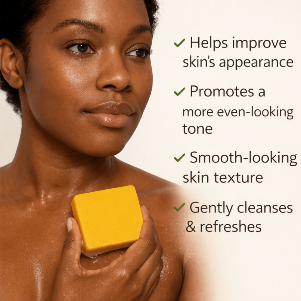 Turmeric & Kojic Acid Soap 3-Pack – Handmade, Kojic Acid, Lemon Essential Oil, Coconut Oil, Goat’s Milk – Cleansing & Moisturizing Face & Body Soap, Acne, Backne & Radiant Skin