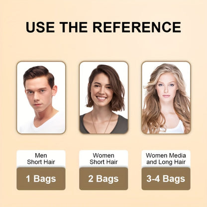 Hair Dye Shampoo 3-in-1 Portable Sachets Box of 10 Packs - Natural Hair Color, Deep Cleansing, Grey Coverage, Travel-Friendly Individual Packaging for Men & Women, Black Dark Brown Chestnut Coffee