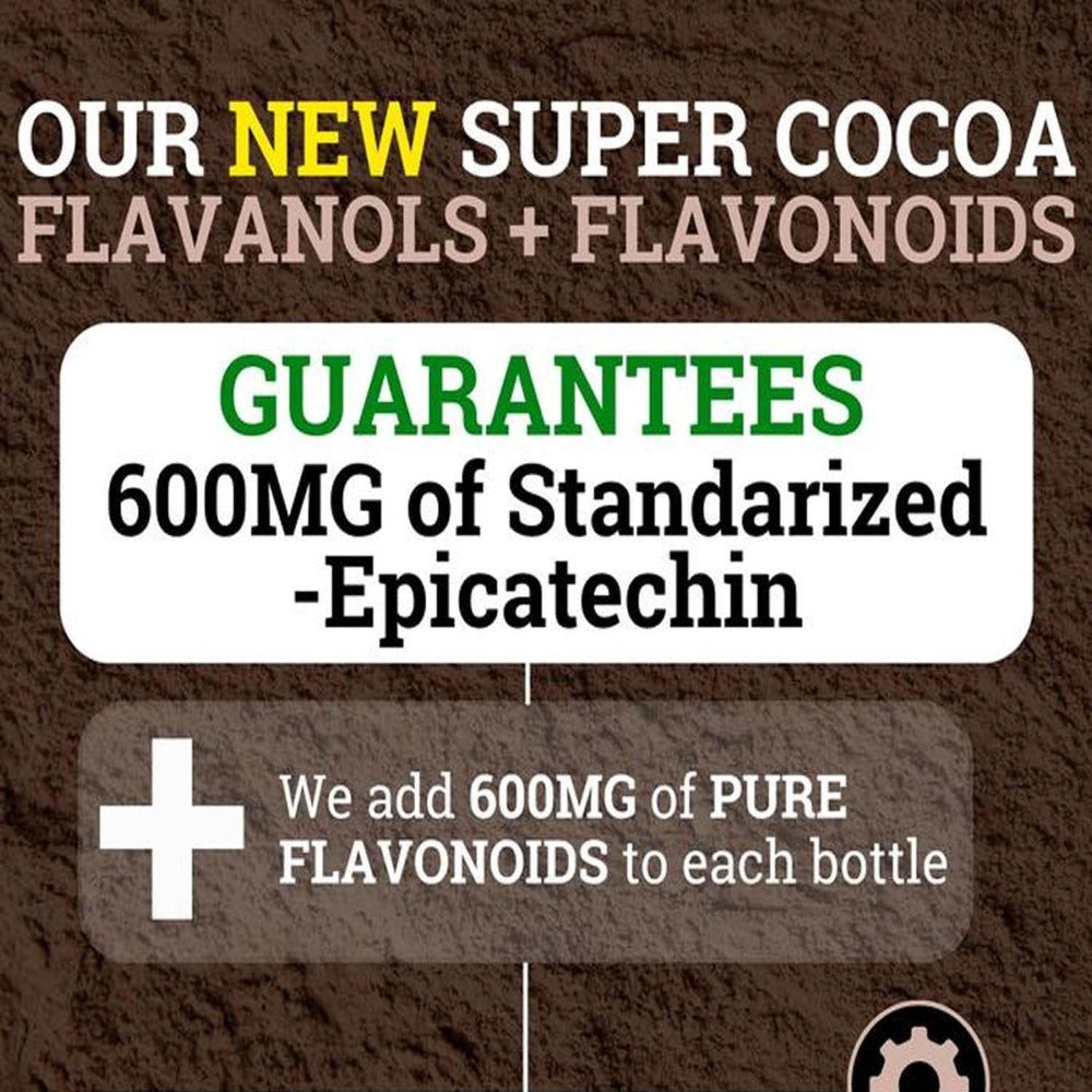 Cocoa Flavanols & Flavonoids | High Flavanol Cocoa Powder-1200mg Per Serving, Epicatechin, Unsweetened Cocoa Powder With Rich Dark Chocolate Flavor, Perfect For Baking, Coffee, Instant Drinks &Smoothies-Intensely Rich Flavor Cacao Powder-Cheap Items
