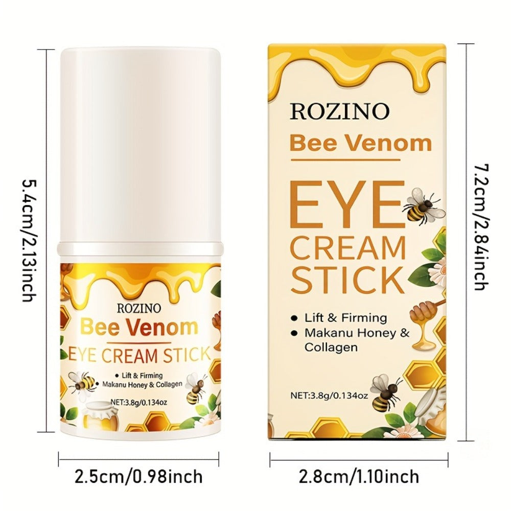 Bee Venom Collagen Instant Lifting Under Eye Cream - Deep Moisturizing & Dark Circles, Hypoallergenic, All Light Beige Types, Unisex Adult Skincare for Puffiness & Wrinkles, No Power Needed, Skincare Routine, Sleek Packaging, Glycerin Moisturizer