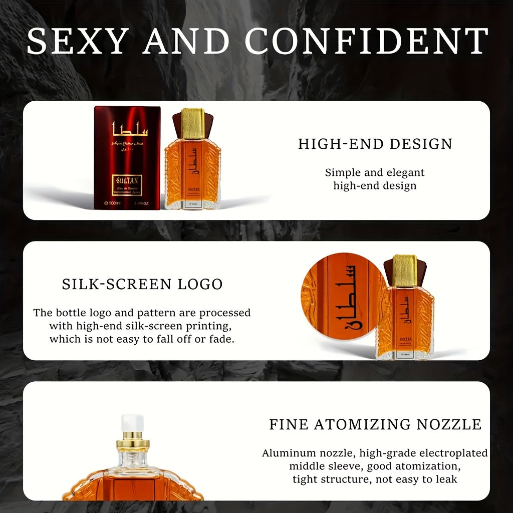 Men'S Fragrance from Dubai - a Sophisticated And Enduring Scent, Arabian, Arabes for Men, Arabian Perfume Oil, 3.38oz/3.4 Fl. Oz. Perfect Valentine'S Day Gift for Him, Husband, Or Boyfriend