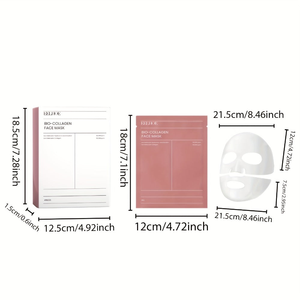 3 Boxes Of 12 Hydrating Masks Containing Glycerin, Hyaluronic Acid, Collagen, Deeply Hydrating And Moisturizing Facial Skin, Valentine's Day Beauty Tools Gift, Valentine's Day Gift for Her Beauty Kit (Pink)