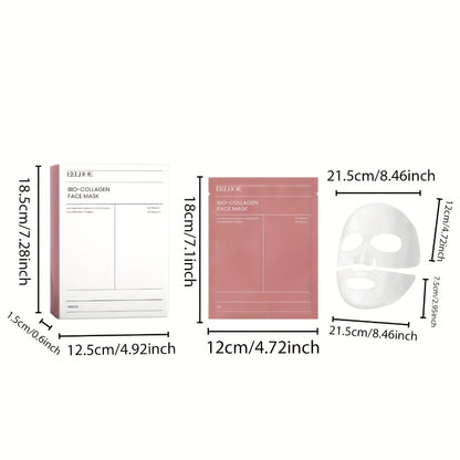 Hyaluronic Acid Face Mask 36pcs 3 Boxes Glycerin Collagen Deep Hydrating Sheet Masks Unscented Moisturizing Facial Masks for All Skin Types - Valentine's Day Gift