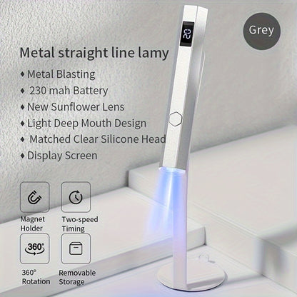 Mini Handheld Nail Dryer LED Lamp USB Powered Fast Dry Gel Polish Curer Portable Small Nail Lamp Manicure Tool for Home Salon Black Blue Gray Light Blue
