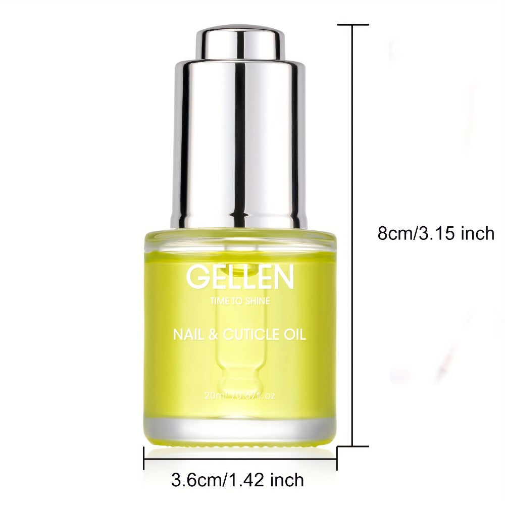 Gellen Cuticle Oil For Nails 0.68oz Nail Oil Cuticle Nail Care Moisturizer Nourishing Oil, New Year/ Christmas Gift For Women