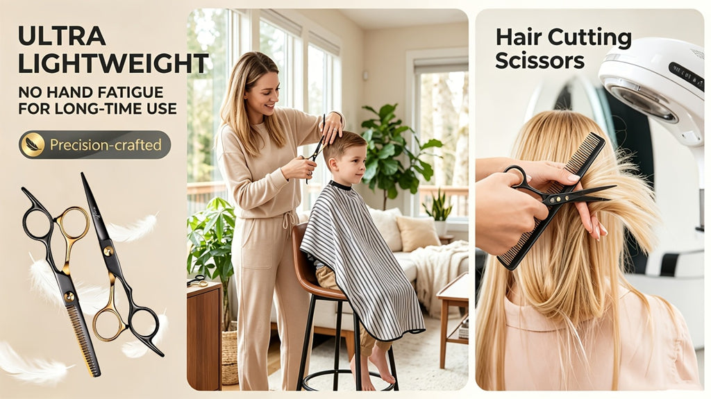 13 PCS Hair Cutting Scissors Kit, Professional Barber Shears Set With Hair Scissors Thinning Shears, Hair Cutting Shears Hair Cut Blending Salon Scissor For Men Women