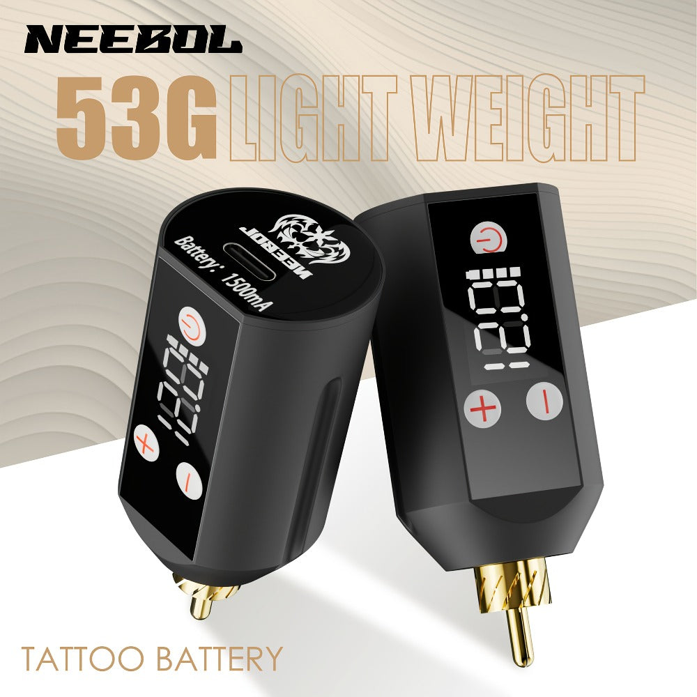 Neebol Wireless Tattoo Machine Kit Complete, Tattoo Pen With Screen Display, Tattoo Gun, 6 Hours Battery Life, Practice Skin, 10 Red Cartridge Needles, 7 Inks, Tattoo Supply Equipment For Beginners And Tattoo Artists, Makeup Body Art Easter Gifts