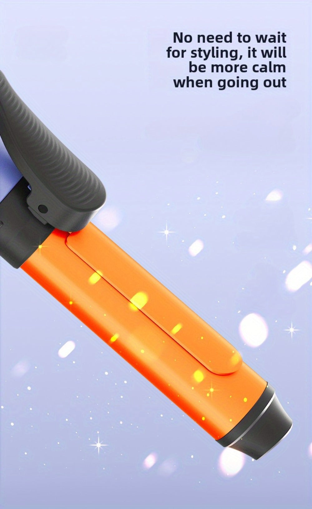 Portable Wireless Mini Hair Curling Iron Long Lasting Style Airy Bangs Big Wave Permanent Hairdressing Tools Additions for Students