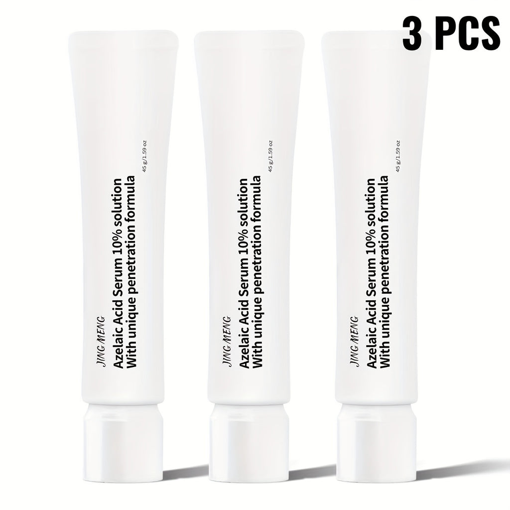 JING MENG AZELAIC ACID SERUM 10%, Cover The Look of, Reduce The Look of Dark Spots, Boost Radiance, Visibly Brighten, with Calendula, Albizia Julibrissin Extract, Skincare for Women, Women'S Day Gift