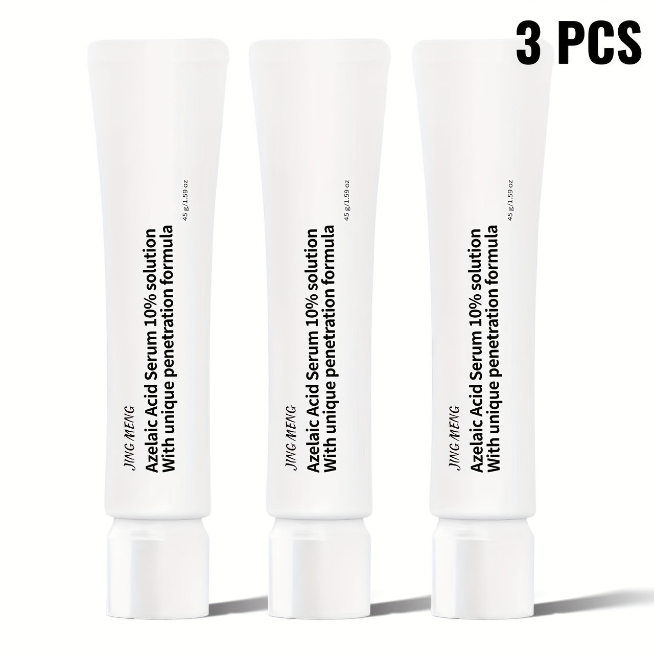 JING MENG AZELAIC ACID SERUM 10%, Cover The Look of, Reduce The Look of Dark Spots, Boost Radiance, Visibly Brighten, with Calendula, Albizia Julibrissin Extract, Skincare for Women, Women'S Day Gift
