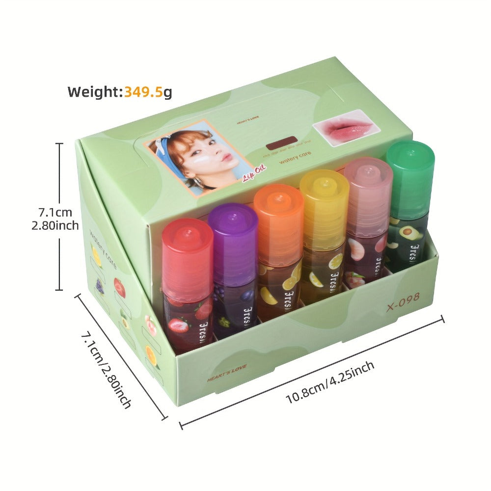 [Lip Balm Set] 24pcs/Box 6 Flavors Colorless Transparent Lip Balm Roller Design Long Lasting Moisturizing Lip Texture Light 3.x24pcs, Lip Balm Set, Lip Balm for Dry Lips, Daily Lip Care, Hydration, Smooth Application, Lightweight Balm, Gentle On Lips