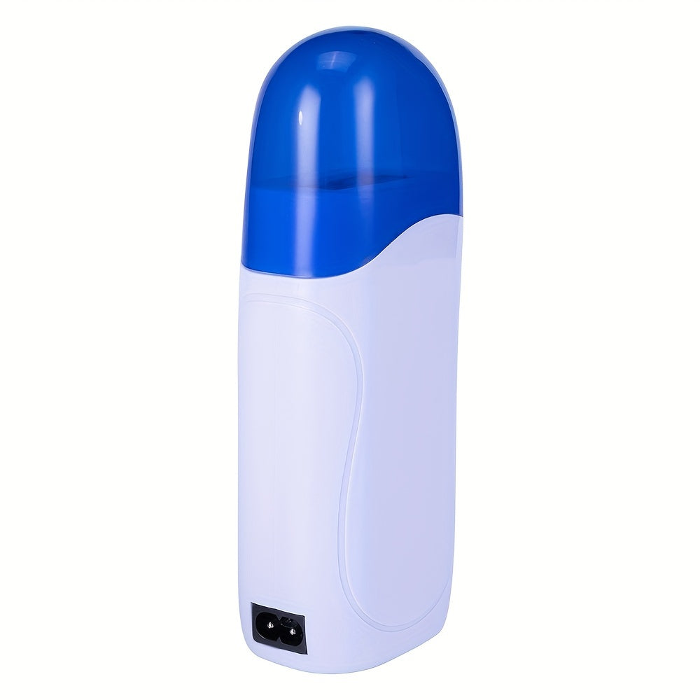 Portable Wax Warmer Roller for Hair Removal — Roll-On Soft Wax Heater Machine for Women & Men, Travel-Friendly Electric Waxing Kit for Home & Salon Use, Smooth Glide Applicator (Light Pink/Green/Blue)