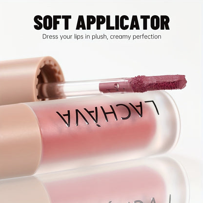 Velvet Liquid Lipstick Matte Lip Gloss — Long-Lasting Waterproof Non-Drying Formula, Highly Pigmented All-Day Wear in Nude Brown Pink Red Purple Gold