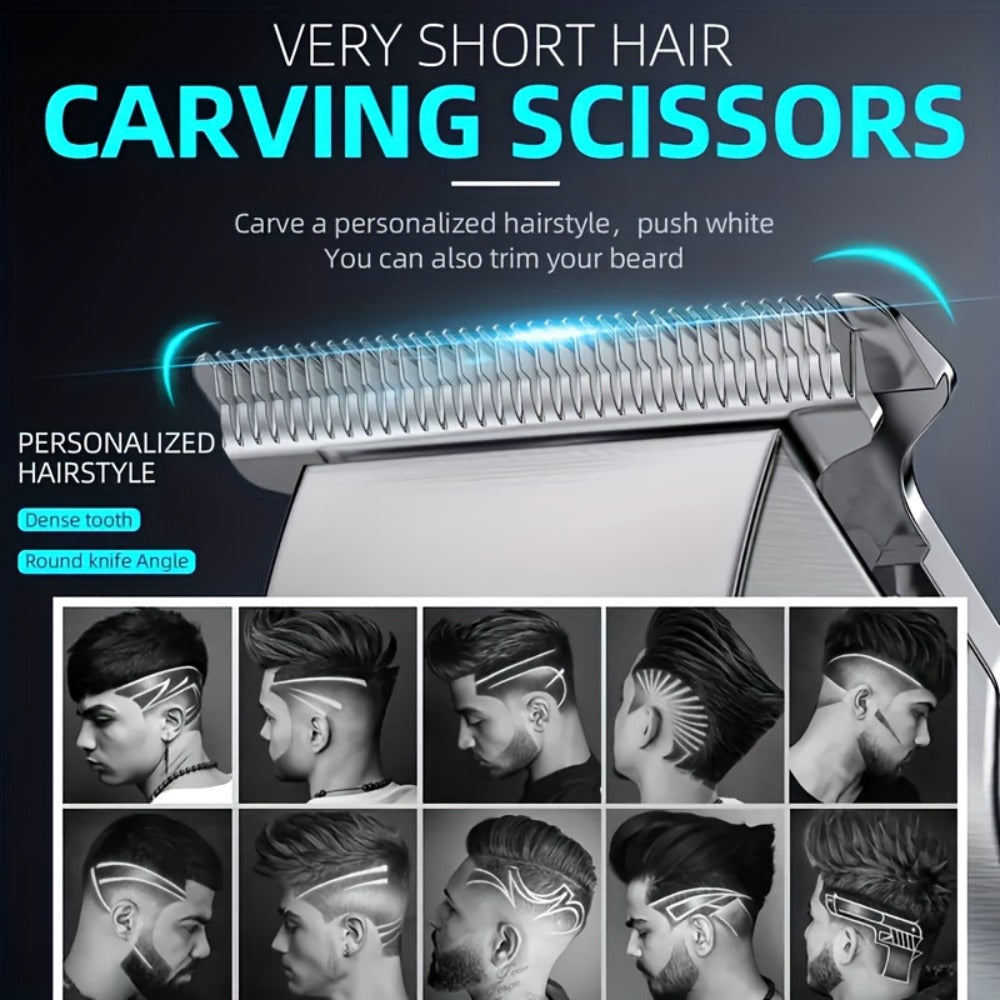Professional Electric Hair Clipper Set, Home Hair Cutting Tool, Stylish Trimmer, Barber-Grade Hair Clipper, Long-Lasting Battery, Beauty Set Suitable for Home And Travel, Father's Day, Birthday, And Christmas Gift, Barber Trimmer.