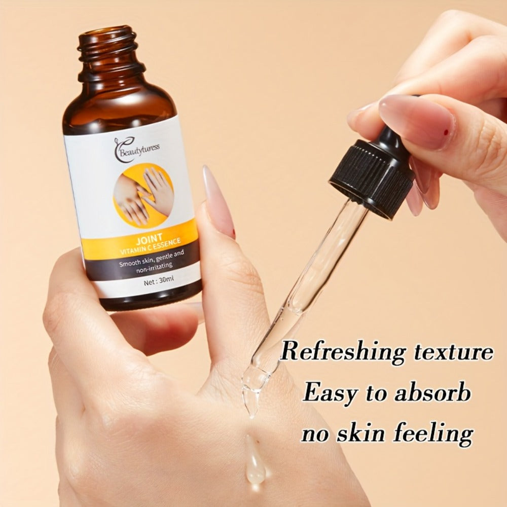 2 Bottles - Joint Vitamin C Essence, Moisturizing, No Dark Spots, Brighten, Shiny Light Beige, Daily Joint Care, Dark Spot Correction, Light Beige Brightening Regimen, Facial Serum, Brightening Skincare, Light Beige Formula, Non-Greasy Texture