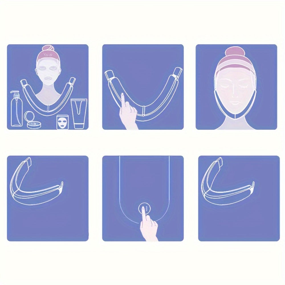 Intelligent Electric Facial And Neck Massager - Rechargeable Via USB, 400Mah Battery, Odorless Beauty Device Ideal for Gifting