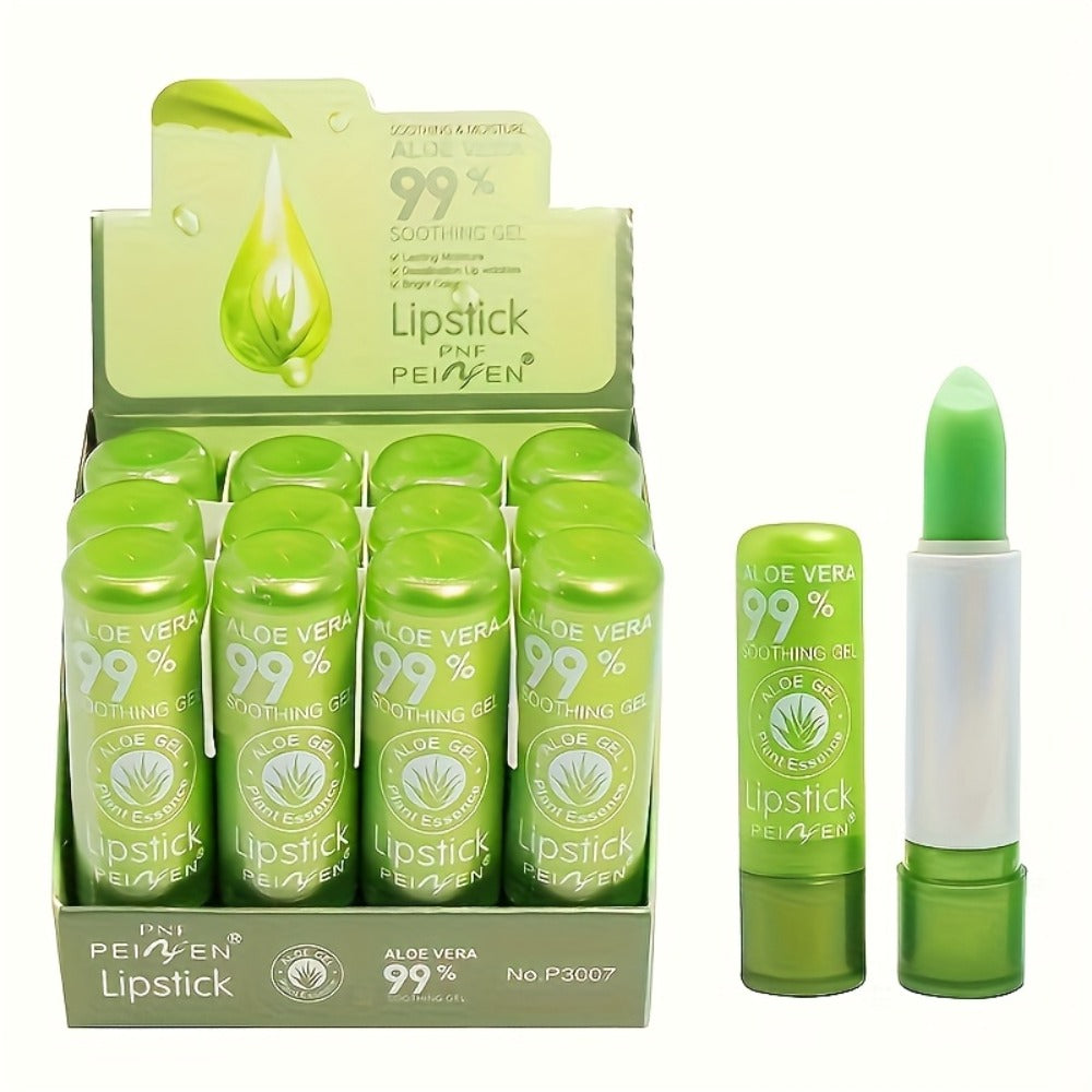 Color Changing Lipstick Aloe & Squalane - Green to Pink Magic Tint, Moisturizing Long-Lasting Lip Balm Set, Perfect Gift for Mother's Day & Valentine's Day