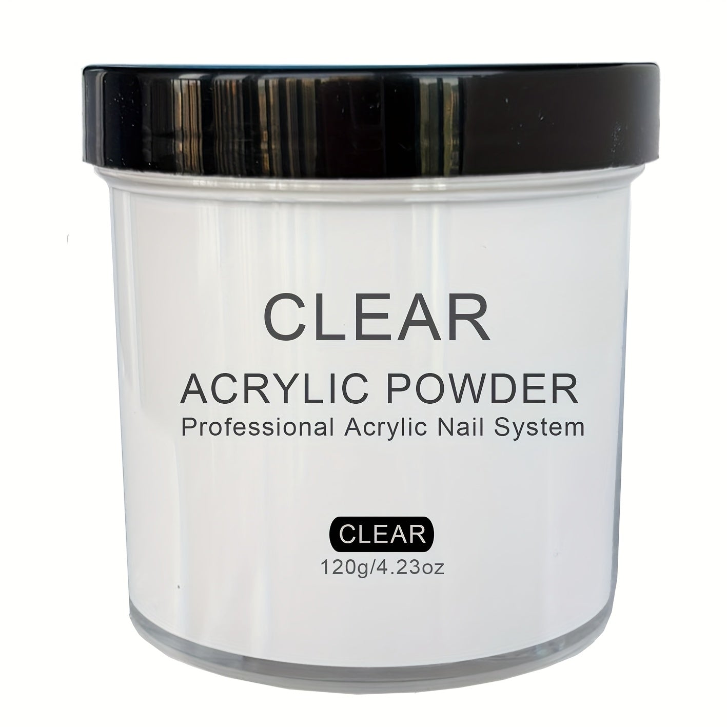 Clear White Pinkish 4Oz Acrylic Powder, Professional Acrylic for Nail System for Nail Extension Sculpting And 3D for Nail Art, Polymer Powder, No Lamp Needed