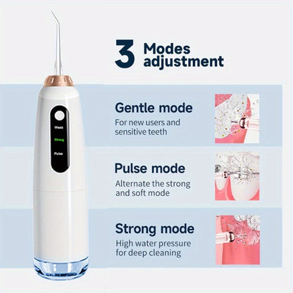 Electric Toothbrush & Water Flosser Set - 3 Modes USB Rechargeable Oral Care Kit with 4 Brush Heads & 4 Nozzles, 360° Rotating Flosser for Deep Clean