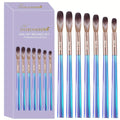 Aurora Blue Nail Art Brush Set, 7pcs Acrylic Nail Design Painting and Sculpting Tools, Professional Nail Art Pens for Decoration and Embellishment, Formaldehyde-Free