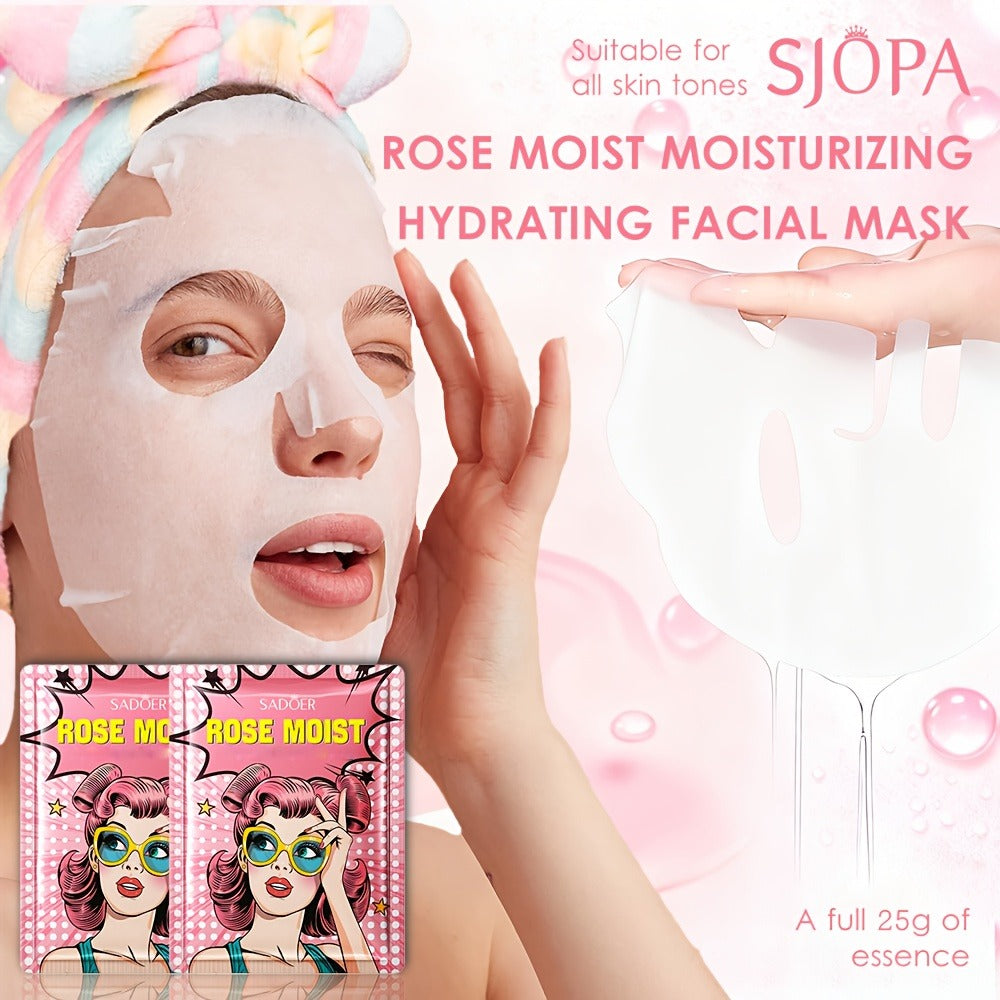 32pcs/32pcs/60pcs Moisturizing Face Masks And Eye/lip Masks Are All Rich In Fruit Extracts. Suitable for All Skin Types, They Come In A Variety Of Refreshing Scents (rose, Honey, Strawberry, Etc.), Making Them The Perfect Valentine's Day Gift.