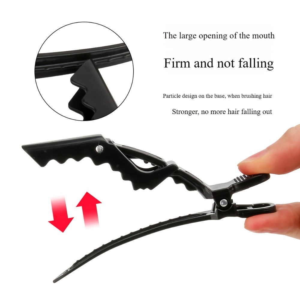 Iron Wrist Bracelet for Curling Hair, Silicone Patting Hair Styling Separator, Crocodile Clip for Hair Salon, Hair Clip for Perming and Dyeing, Bangs Positioning Clip