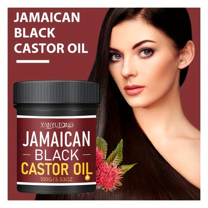 Jamaican Black Castor Oil Hair Milk - Moisturizing Hydrating Formula, Natural Volume & Smoothness, Protects & Revitalizes All Hair Types, Castor Essential Oil Hair Care Treatment for Women & Men, 100g