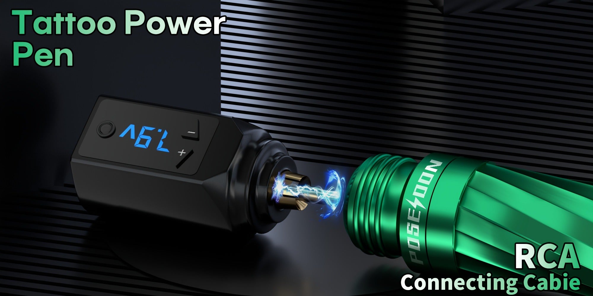 POSEIDON Tattoo V3 PRO Tattoo Pen Kit - POSEIDON Battery Tattoo Pen with Extra Battery 1400mAh, Tattoo Gun Kit with Tattoo Power Supply And 20pcs Tattoo Cartridge Needles, Complete Tattoo Kit 6 Color Tattoo Inks Tattoo Supplies for Beginners, Professional