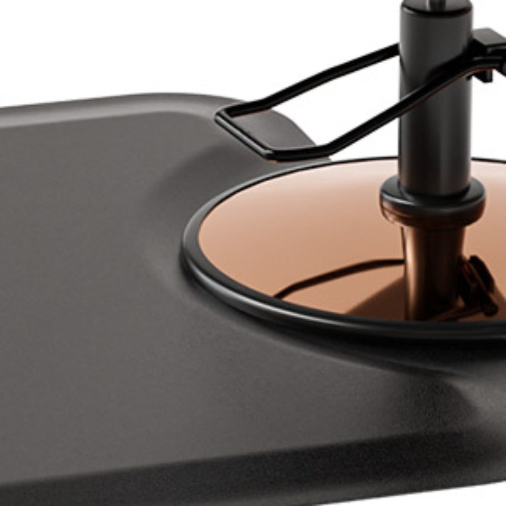 Omysalon Salon Mat for Hair Stylist, Thick Barber Chair Mats with Round Cutout Hair Salon Mats for Hairdresser Standing, Barbershop Beauty Spa Hairdressing Equipment, a Comfortable Gift for Hairdressers