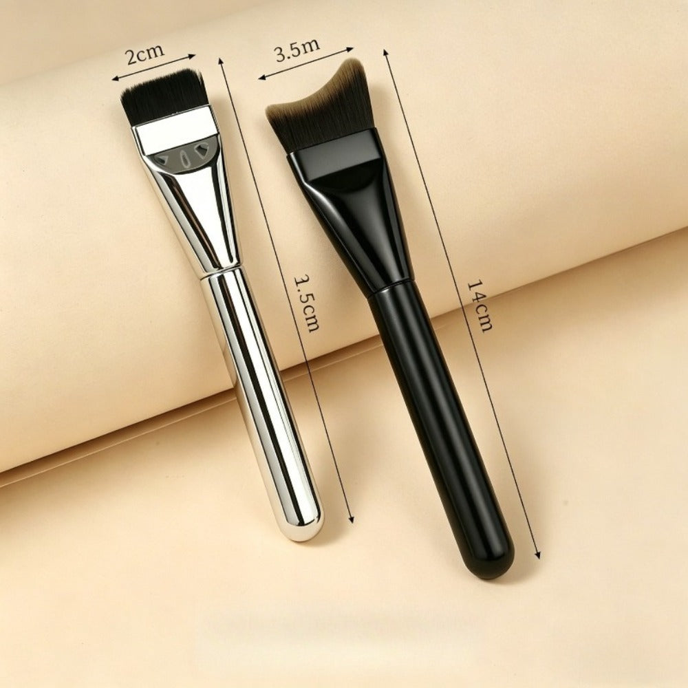 4pcs Luxury Set! Includes: 1 Multifunctional Liquid Foundation, 1 Dedicated Eye Cream Applicator, And 2 Foundation Brushes. Its Supports Layer-By-Layer Concealing to Create a Natural And Radiant Makeup Effect; Blurs Imperfecti