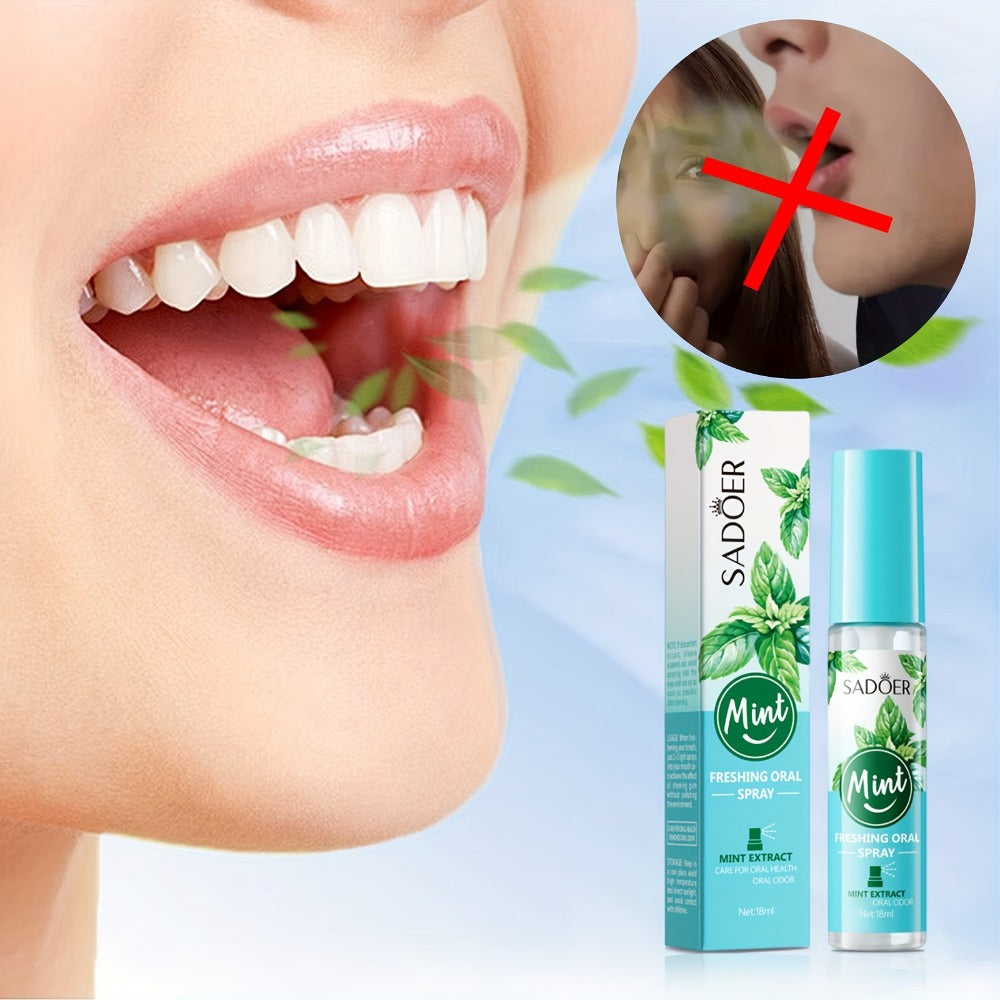 2/4 Packs of Fresh Breath Spray, Keep Fresh Breath, Portable Spray, Holiday Gift, Rich in Mint And Tea Tree Essence
