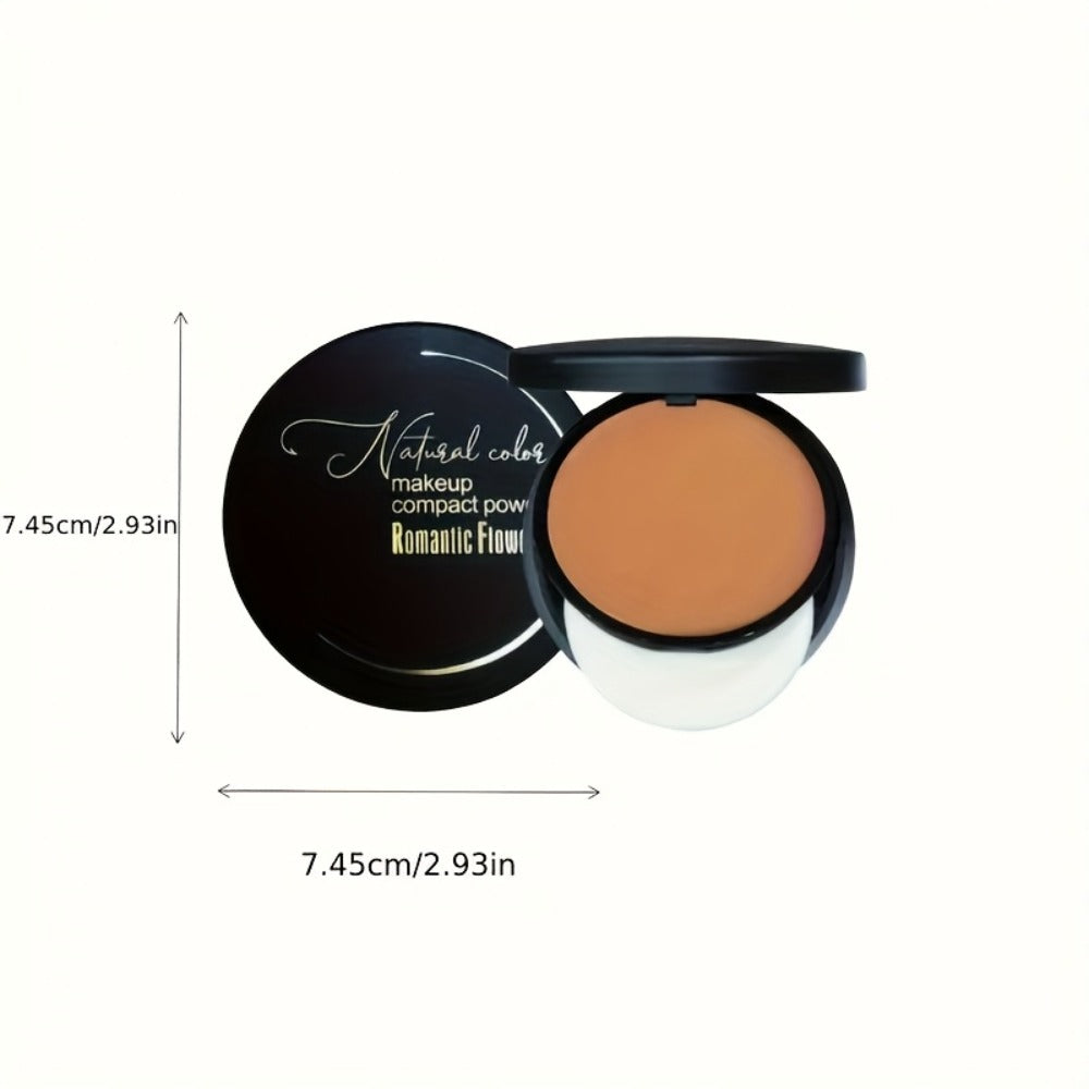 Matte Setting Powder Palette Waterproof Sweat-Proof Buildable Coverage Squalane Formula Brightening Contouring Face Powder for All Skin Tones