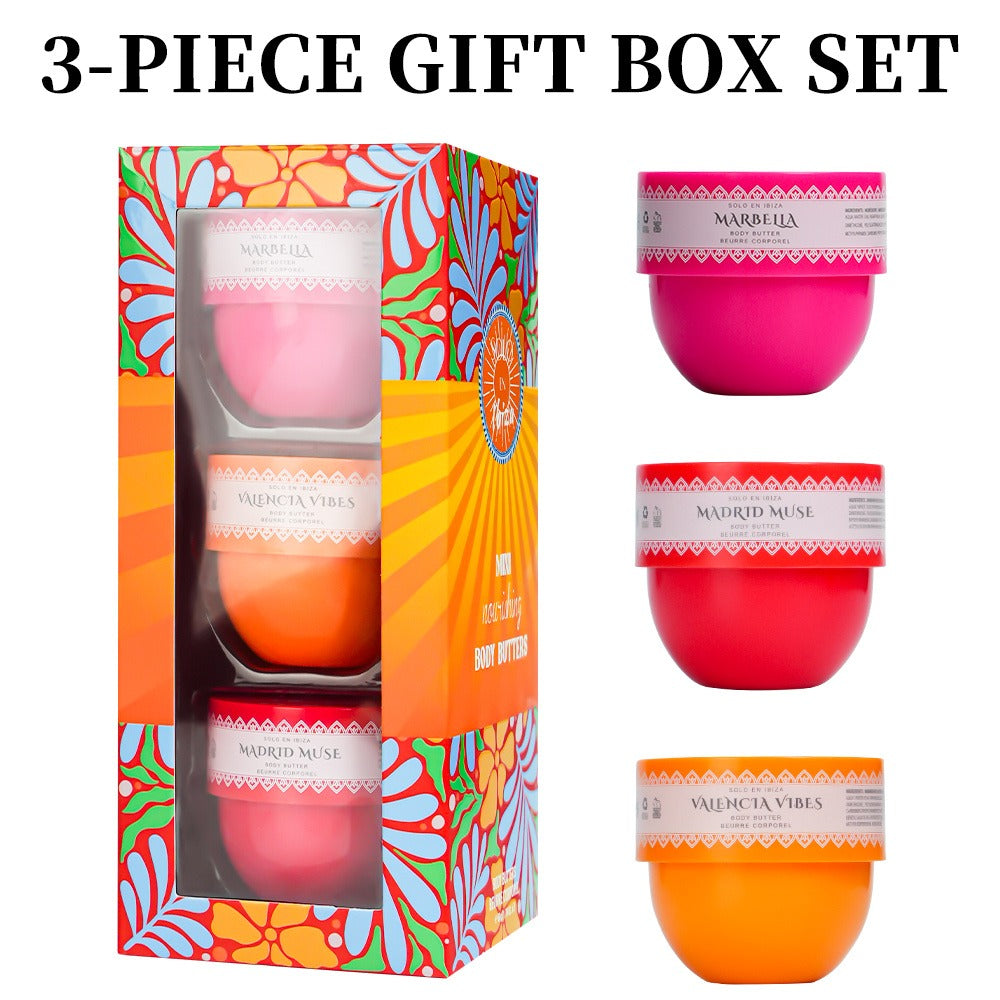 3-Piece Set, SOLO EN IBIZA Body Butter For Men And Women, 3 Different Scent, Long-Lasting Scent, Perfect For Dating, Daily Life, Parties, Gift Giving, Each 1.76 Fl Oz