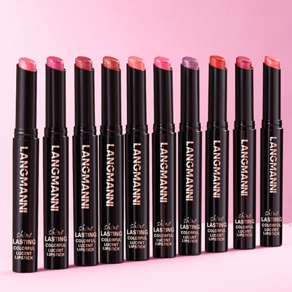 Lipstick Set 5pcs Diagonal Angled Multi Color Long Lasting Easy to Wear Lip Makeup - 5 Shades Gift for Beauty Lovers Beginners & Women