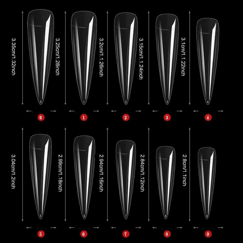 Water Drop Press On Nails 10pcs Long 1.3 Inch Y2K Big Red Glass Glitter Luxury Lonnailssy Handmade Reusable Salon Quality Spring Summer Wedding Party Gift Fake Nails S M L Sizes
