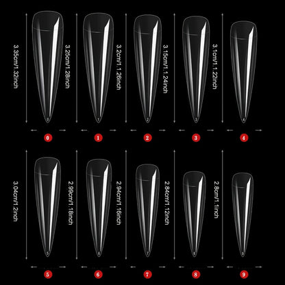 Water Drop Press On Nails 10pcs Long 1.3 Inch Y2K Big Red Glass Glitter Luxury Lonnailssy Handmade Reusable Salon Quality Spring Summer Wedding Party Gift Fake Nails S M L Sizes