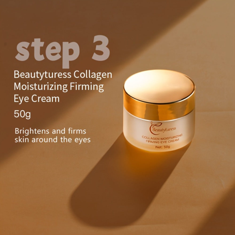 Gentle Korean Skincare Collagen Set - 14pcs Hydrating And Firming with Niacinamide - Moisturizing Face Care Kit, Luxury Gift Kit for Women, Christmas Gift And New Year Present